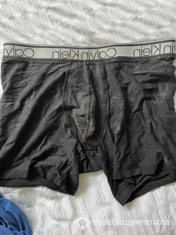 Calvin Briefs With C*m Stains