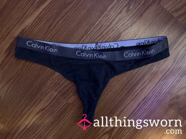 Calvin Cotton Gray Thong 🩶