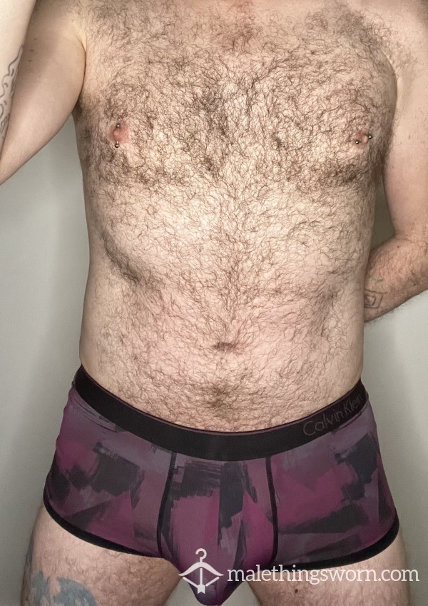 Calvin Klein Abstract Purple Boxers