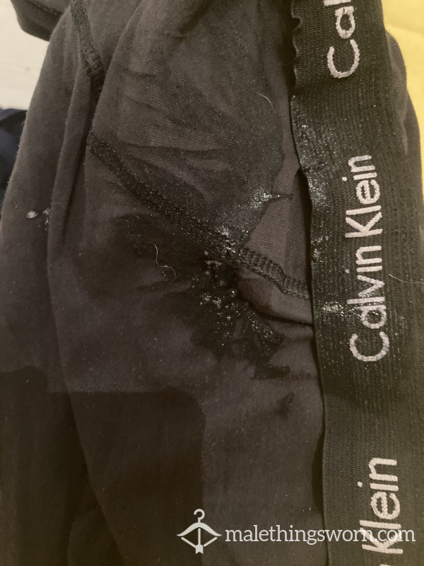 Calvin Klein Black Boxers With C*m