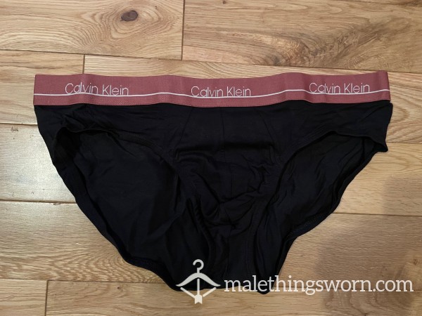 Calvin Klein Black Hip Briefs (XL) Ready To Be Customised For You!