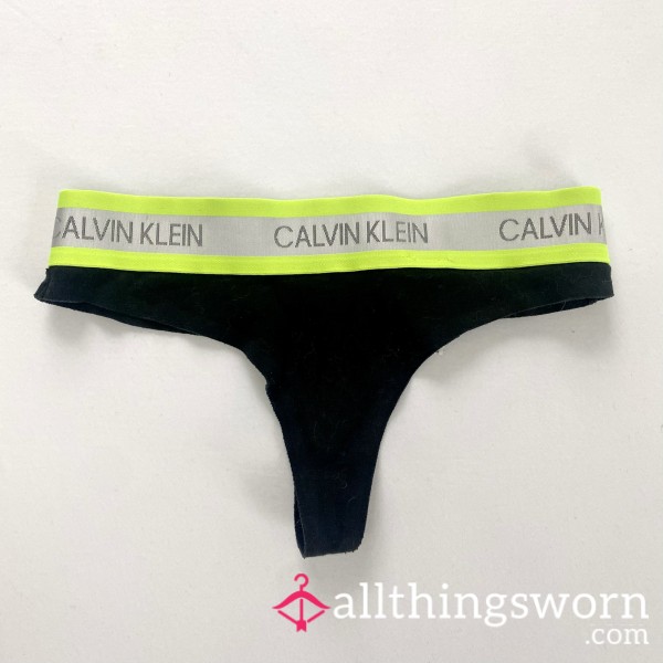 Calvin Klein Black & Neon Thong