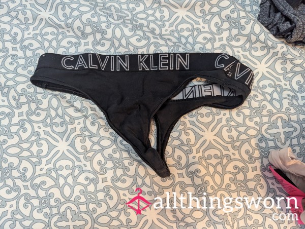 Calvin Klein Black Thong