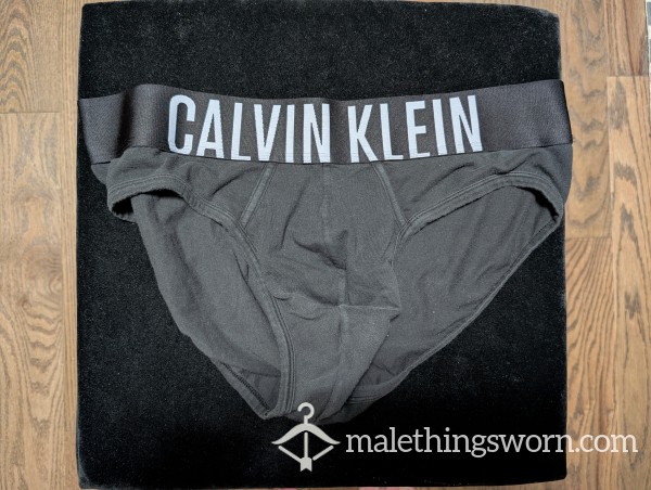 Calvin Klein Briefs Grey Lettering