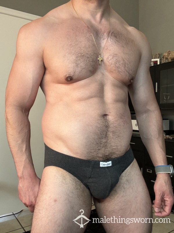 Calvin Klein - Dark Grey Briefs - Size Small