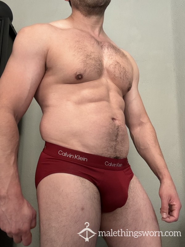 Calvin Klein - Red Briefs - Size Small