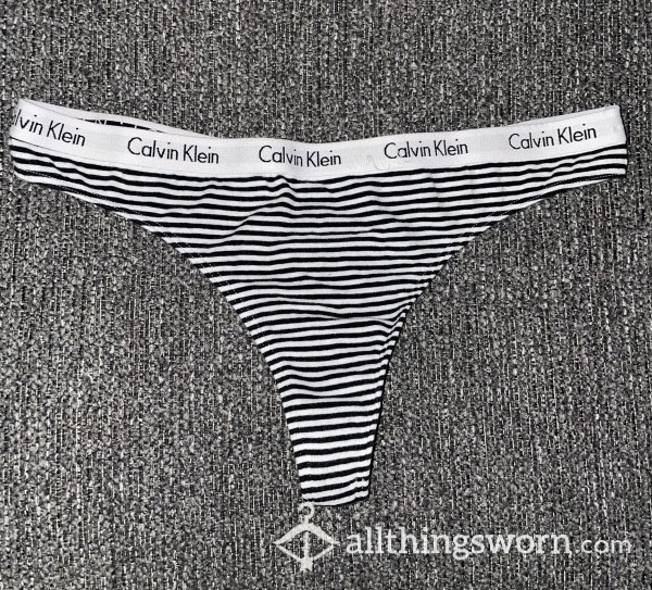 B&W Calvin Klein Thong