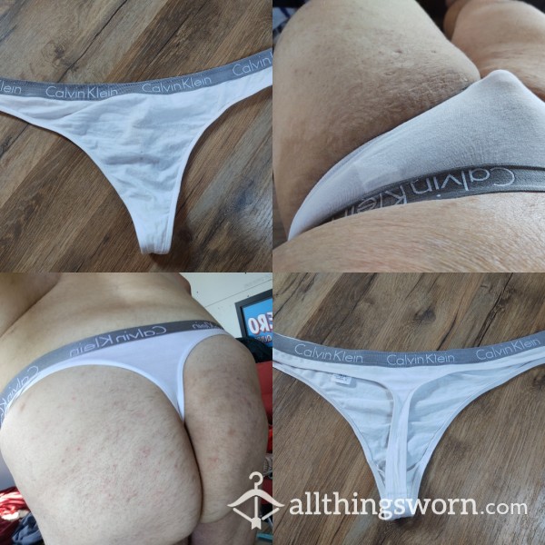 Calvin Klein Thong - Cla**ic White Thong