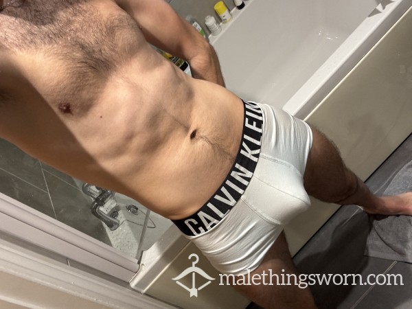 Calvin Klein White Boxers - Tight Fit! Made Custom Only For You 🫵😈