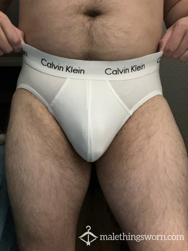 Calvin Klein White Briefs (M)