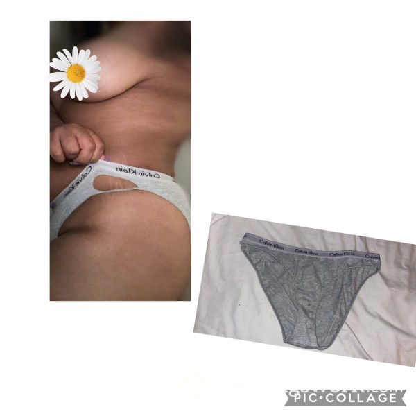 CalvinKlein Grey Well Worn Panties🥵💦