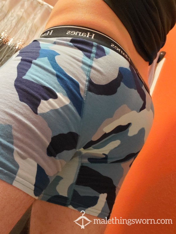 Camo Blue Boxer Briefs Xl