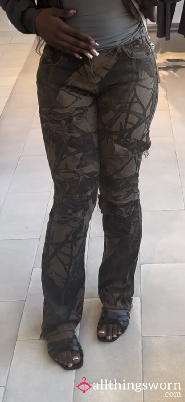 Camo Print Jeans