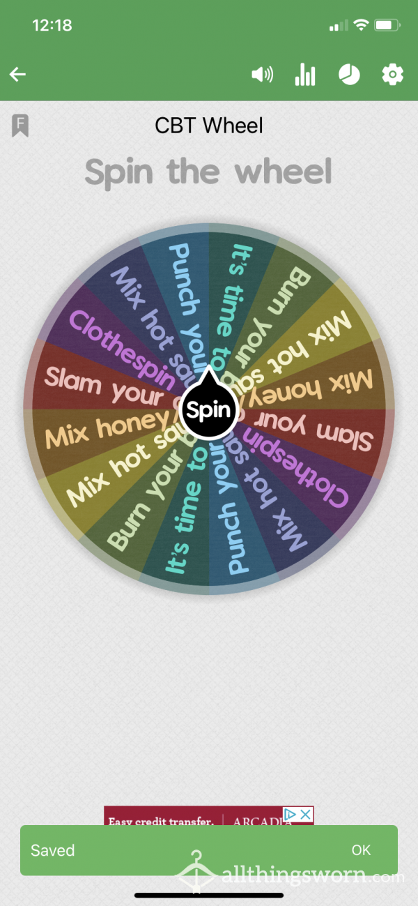 CBT Wheel Spins