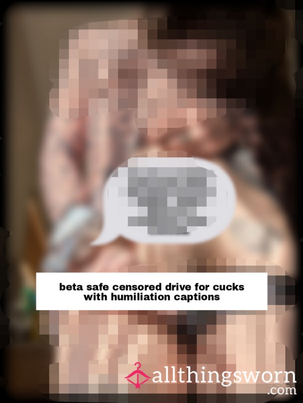 (On Sale For Only $25 Today )Censored Cucked Beta Safe Photo Drive With Captions