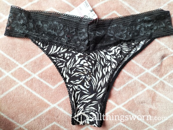 Zebra Print Miami Cut Panty.