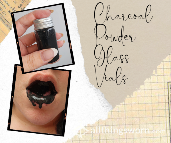 Charcoal Powder Gla** Vials - Other Options Available In Listing