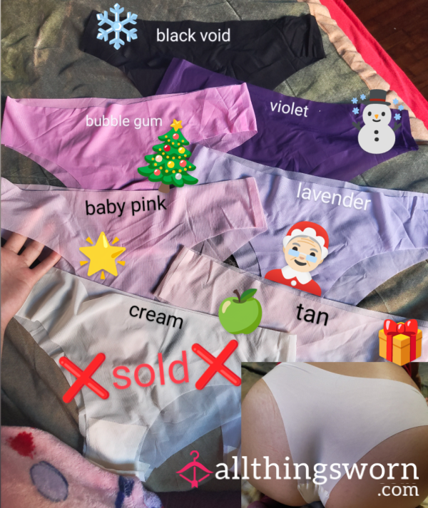 CHARITY TRANSPARENT Panties! Let's Make Wonders On Christmas! Let Me Wear These For You While Spending Time With My Family X