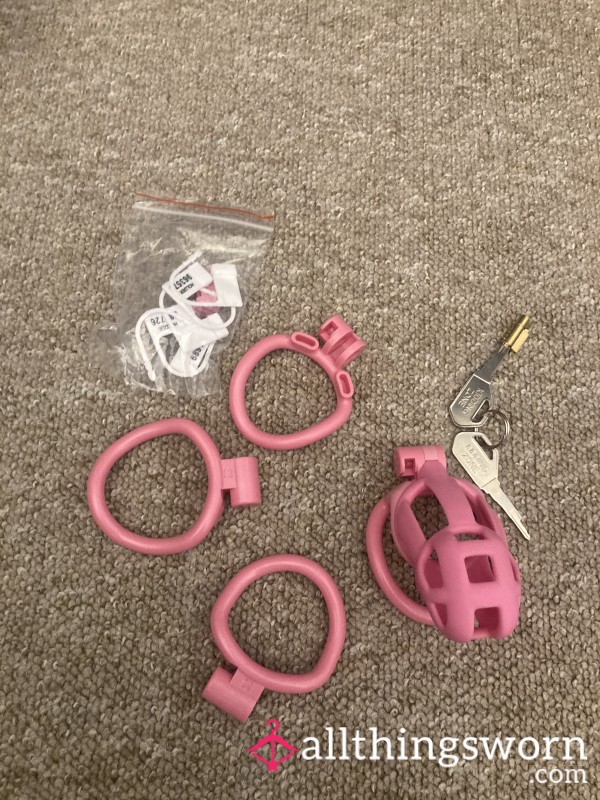 Chasity Cage Sissy Pink