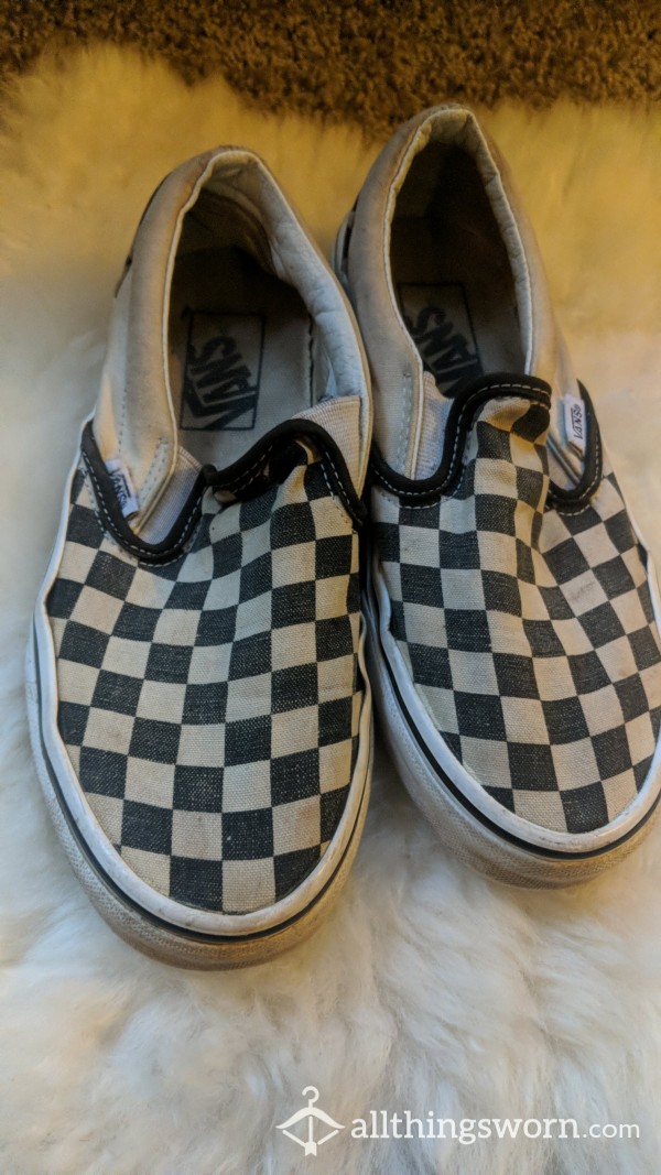 Checkered Print Vans Women's Size 6.5