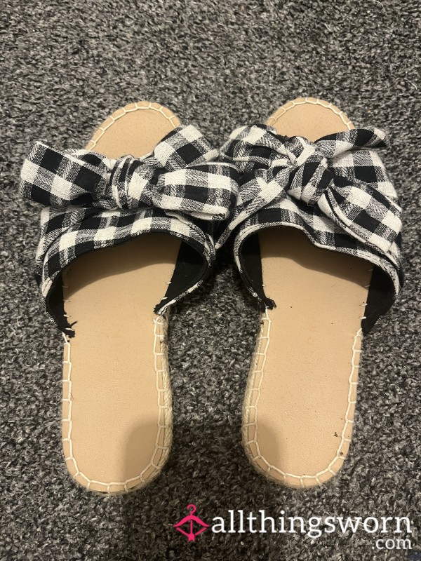 Checkered Sandals