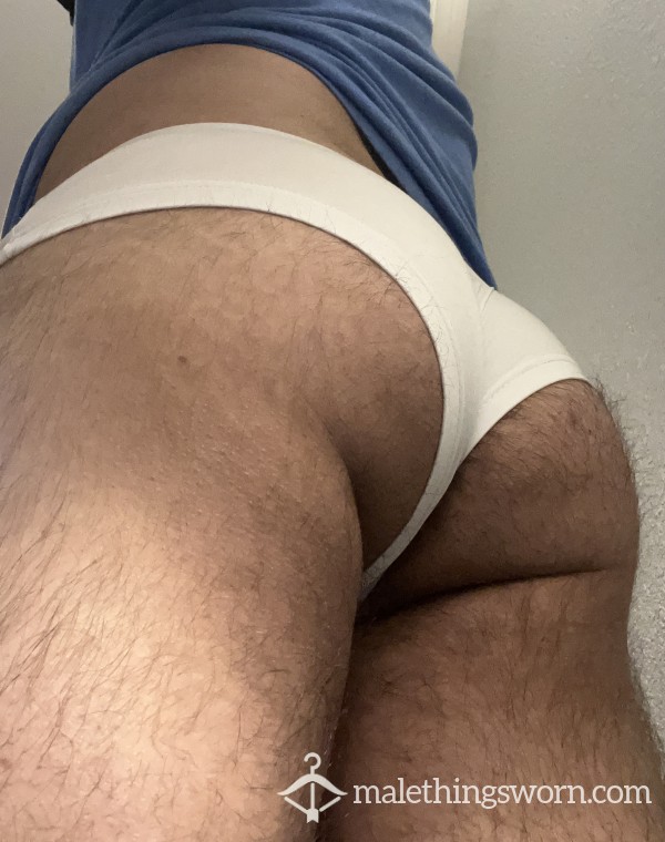 **SOLD** White Cheeky Briefs (L) **SOLD**