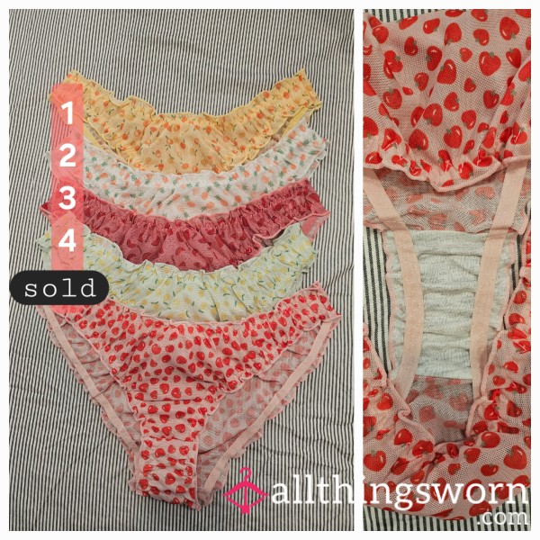 Cheeky Fruit Panties With Cotton Gusset