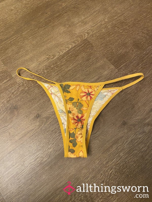 Cheeky Yellow Flor*l Panties