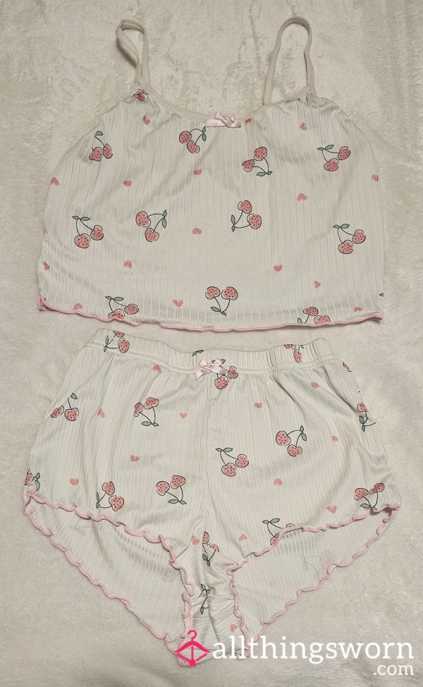 Cheery Cherry 🍒  Cropped Nightie Set