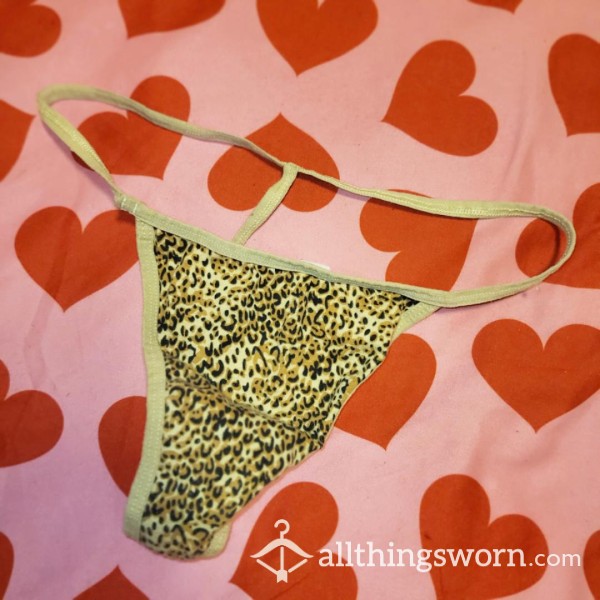 CHEETAH GSTRING! **2 DAYS WORN!** $30