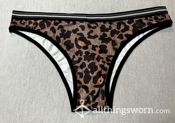 Cheetah Print Cheeky! Size M *stained *pending