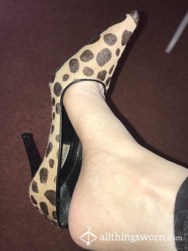 Cheetah Print Pointed Heels