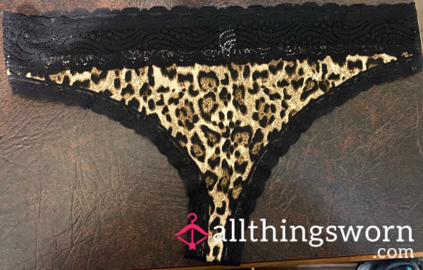 Cheetah Print Thong