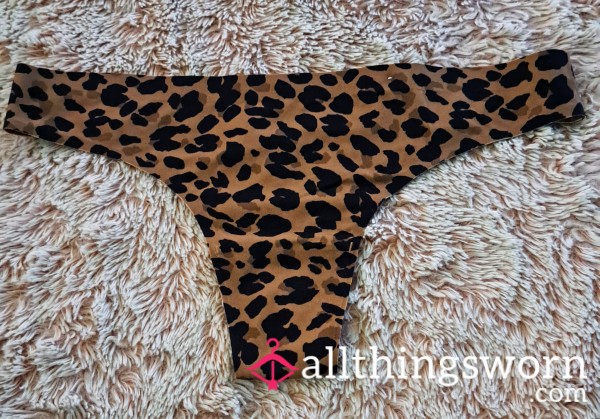 Cheetah Print Thong Panties  🐆