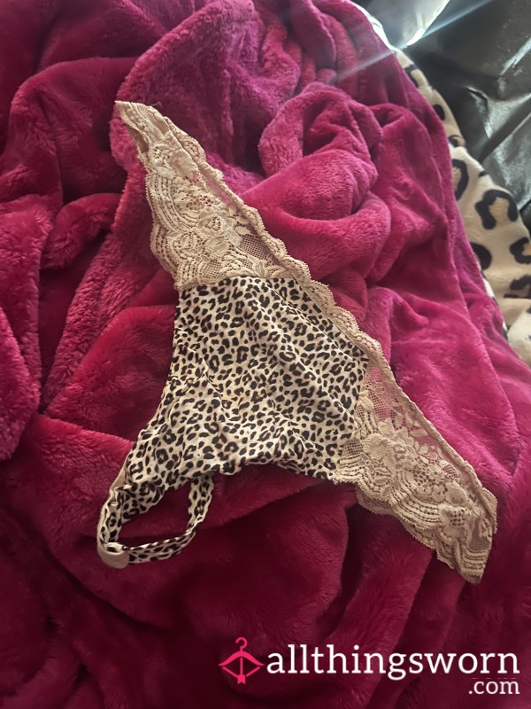 Cheetah Print Thongs