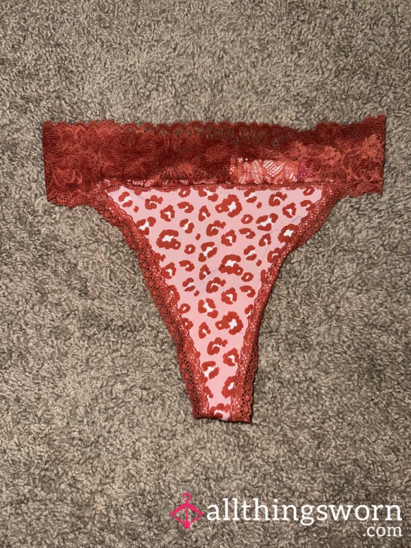 Cheetah Print Thongs