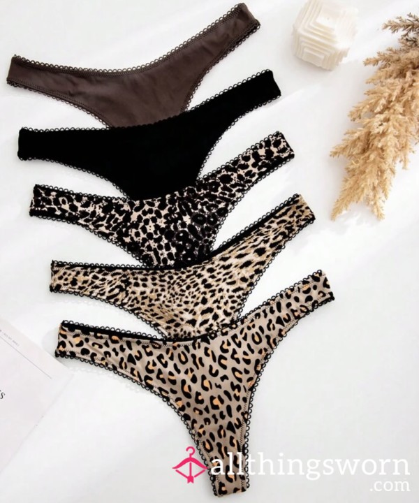 Cheetah Thongs