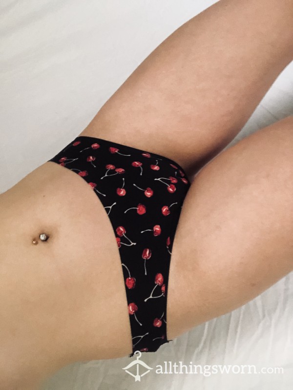 Cherries S**y Black And Red Panties Undies