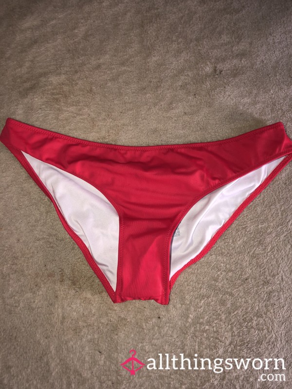 Cherry Red Bathing Suit Bottoms