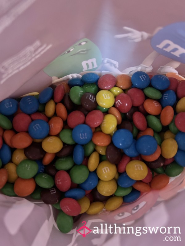 Chewed Chocolate M&Ms