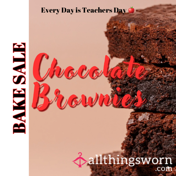 𝙱𝙰𝙺𝙴 𝚂𝙰𝙻𝙴 Chocolate Brownies Made Fresh With Chocolate Icing Centre