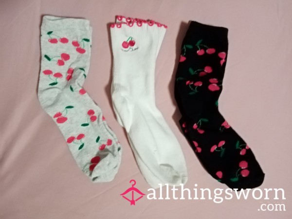 Choice Of Cotton Cherry Socks