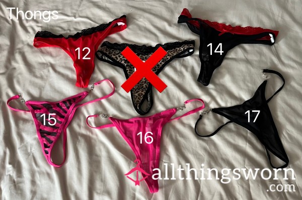 Choose Your Mesh/Sheer Thong