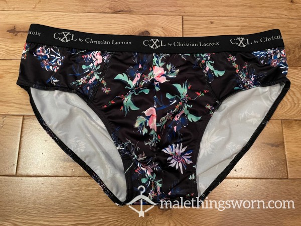 Christian Lacroix CXL Silky Microfibre Funky Flor*l Print Briefs (XL)- Ready To Be Customised For You