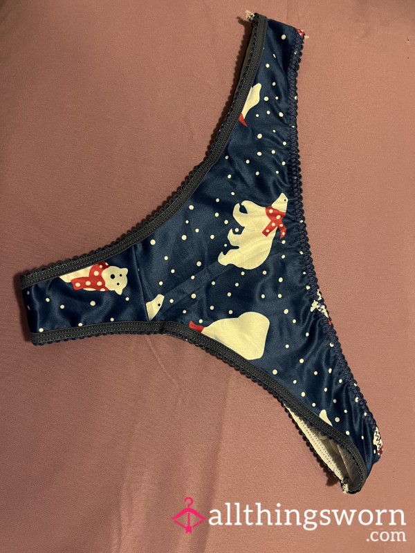 Christmas 2024 Thong, Used And Worn