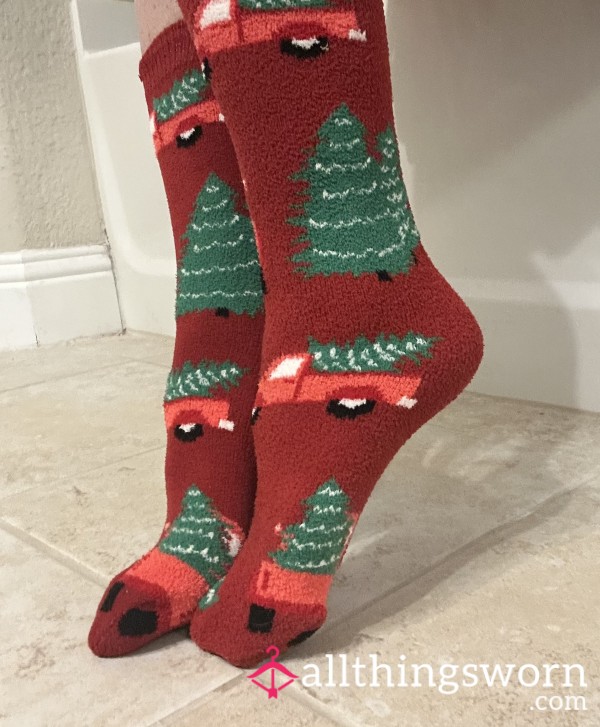 Christmas Fuzzy Socks That Hold The Scent Very Well