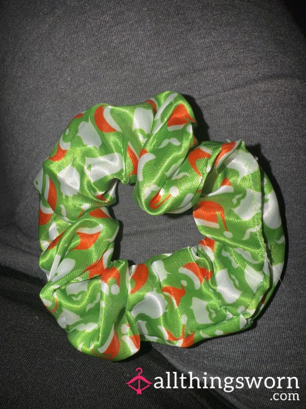 Christmas Satin Hair Scrunchies