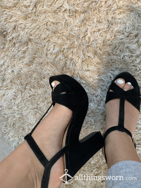 Chunky Black Heels