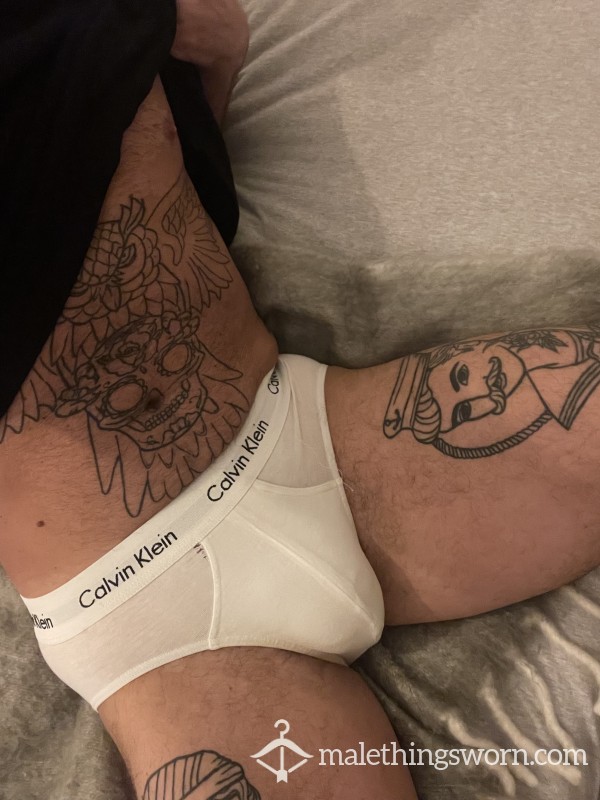 CK Briefs Worn And Stained Up For Grabs! Custom Available