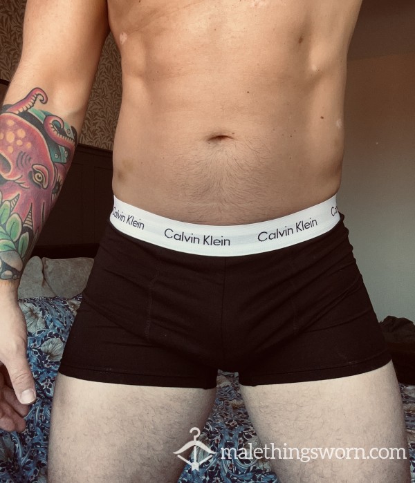 CK Cotton Boxers - Black (48h Wear)